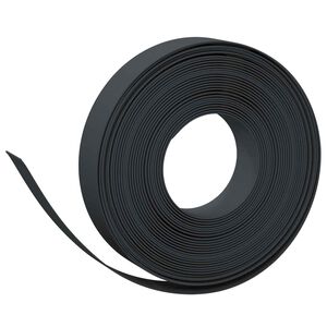 vidaXL Bordures 25 m 10 cm PE Noir