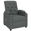 vidaXL Fauteuil de massage Gris foncé Tissu