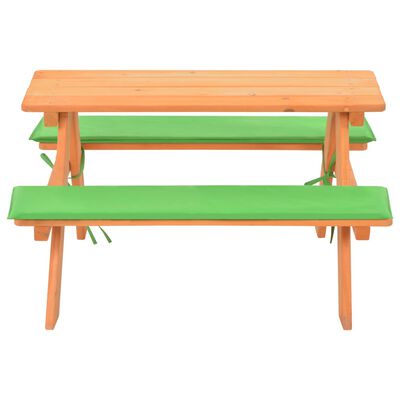 vidaXL Table de pique-nique pour enfants avec bancs 89x79x50 cm Sapin