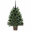 vidaXL Sapin de No&euml;l artificiel avec 150 LED Vert 75 cm PE et PVC