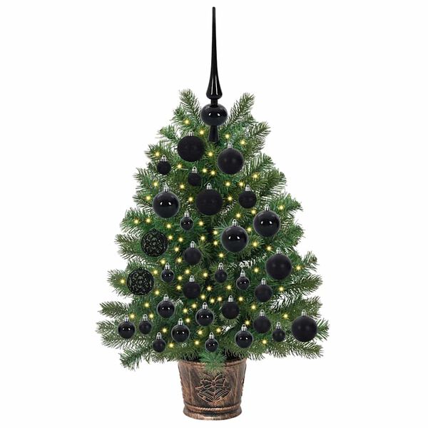 vidaXL Sapin de No&euml;l artificiel avec 150 LED Vert 75 cm PE et PVC