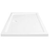 vidaXL Receveur de douche rectangulaire ABS Blanc 70x100 cm