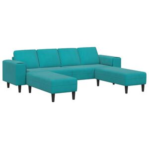 vidaXL Canap&eacute; de salon 3 pcs Turquoise
