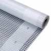 vidaXL B&acirc;che Leno 260 g/m&sup2; 4 x 5 m Blanc