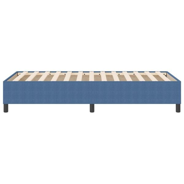 vidaXL Cadre de lit plateforme Bleu 80 x 200 cm tissu