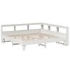 vidaXL Lit biblioth&egrave;que sans matelas blanc 180x200 cm bois pin massif