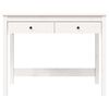 vidaXL Bureau avec tiroirs Blanc 100x50x78 cm Bois massif de pin