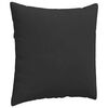 vidaXL Coussins de canap&eacute; 2 pcs Noir 80 x 80 cm tissu