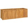 vidaXL Lit sur&eacute;lev&eacute; 150x50x50 cm bois massif de teck