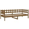 vidaXL Lit de jour sans matelas marron miel 90x200 cm bois pin massif