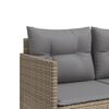 vidaXL Salon de jardin avec coussins 5 pcs beige r&eacute;sine tress&eacute;e