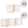 vidaXL Barri&egrave;re pour chien porte pliable 15 panneaux bois de peuplier