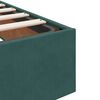 vidaXL Cadre de lit ottoman avec matelas vert foncé 80x200 cm velours