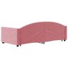 vidaXL Lit de jour avec gigogne sans matelas rose 90x200 cm