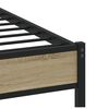 vidaXL Cadre de lit sans matelas chêne sonoma 137x190 cm