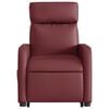 vidaXL Fauteuil inclinable électrique rouge bordeaux similicuir