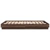 vidaXL Cadre de lit sans matelas ch&ecirc;ne marron 140x200 cm