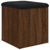 vidaXL Banc de rangement ch&ecirc;ne marron 42x42x45 cm bois d'ing&eacute;nierie