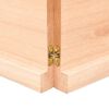 vidaXL Étagère murale 200x60x(2-4) cm bois de chêne massif non traité