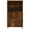 vidaXL Buffet haut Ch&ecirc;ne fum&eacute; 60x36x110 cm Bois d'ing&eacute;nierie