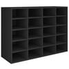 vidaXL &Eacute;tag&egrave;re &agrave; chaussures Bois d'ing&eacute;nierie 92x30x67,5 cm Noir