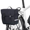 vidaXL Sac de v&eacute;lo simple pour porte-bagages &eacute;tanche 21 L Noir