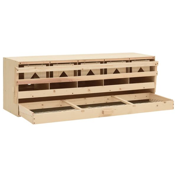 vidaXL Pondoir 5 compartiments 117x33x38 cm bois de pin massif