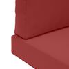 vidaXL Coussin de canap&eacute; d'ext&eacute;rieur 3 pcs Bordeaux Polyester