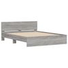 vidaXL Cadre de lit sans matelas sonoma gris 150x200 cm