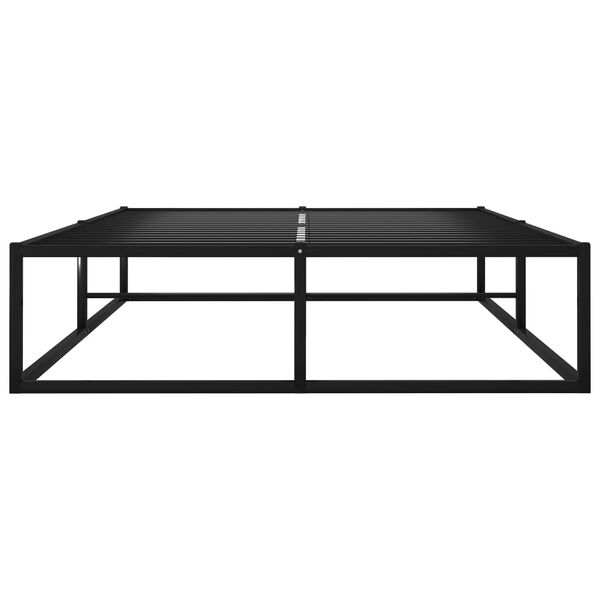vidaXL Cadre de lit sans matelas noir m&eacute;tal 120x200 cm
