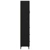 vidaXL Haut Armoire Ch&ecirc;ne noir 69,5 x 34 x 180 cm Bois d'ing&eacute;nierie