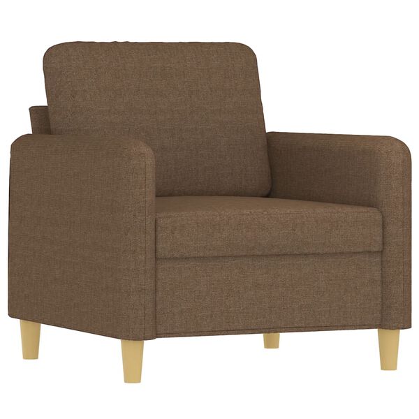 vidaXL Fauteuil Marron 60 cm Tissu
