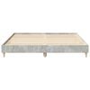 vidaXL Cadre de lit sans matelas gris b&eacute;ton 180x200 cm bois ing&eacute;nierie