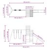 vidaXL Aire de jeux d'ext&eacute;rieur bois massif de douglas
