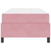 vidaXL Cadre de lit avec matelas Rose 90 x 200 cm tissu
