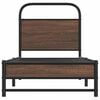 vidaXL Cadre de lit sans matelas 75x190cm ch&ecirc;ne marron bois ing&eacute;nierie