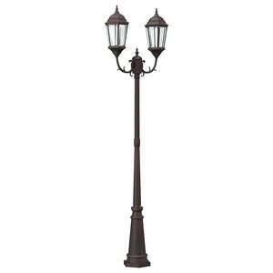 vidaXL Lumi&egrave;re de jardin Bronze 68 x 20 x 235 cm Aluminium et verre