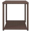 vidaXL Table d'appoint marron 55x45x49 cm r&eacute;sine tress&eacute;e