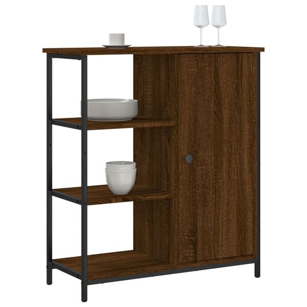 vidaXL Buffet chêne marron 70x30x80 cm bois d'ingénierie