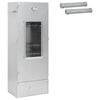 vidaXL Four &agrave; fumer 3 pcs 44,5 x 29 x 110 cm Acier galvanis&eacute; Argent&eacute;
