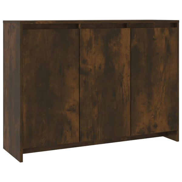 vidaXL Buffet Ch&ecirc;ne fum&eacute; 102x33x75 cm Bois d'ing&eacute;nierie