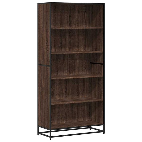 vidaXL Biblioth&egrave;que ch&ecirc;ne marron 80,5x35x170,5 cm bois d'ing&eacute;nierie