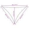 vidaXL Voile parasol tissu oxford triangulaire 3x4x4 m vert fonc&eacute;