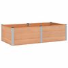 vidaXL Jardini&egrave;re sur&eacute;lev&eacute;e Marron 200 x 100 x 54 cm WPC et Aluminium
