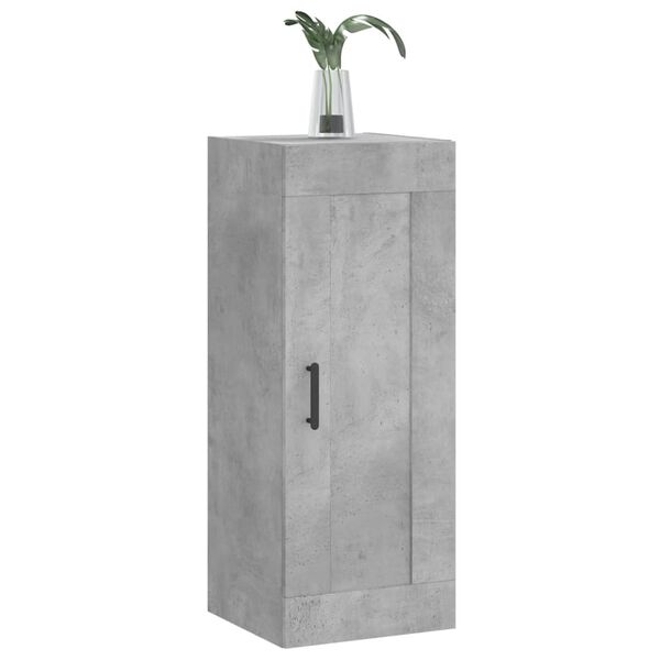 vidaXL Armoire murale gris b&eacute;ton 34,5x34x90 cm bois d'ing&eacute;nierie
