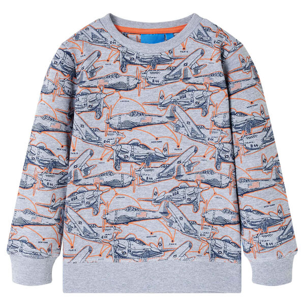 Sweatshirt pour enfants gris mélange 140