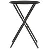 vidaXL Table bistrot Anthracite Ø50x71 cm Acier revêtu de poudre
