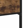 vidaXL Cadre de lit en métal sans matelas chêne fumé 135x190 cm