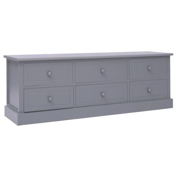 vidaXL Banc d'entrée Gris foncé 115x30x40 cm Bois