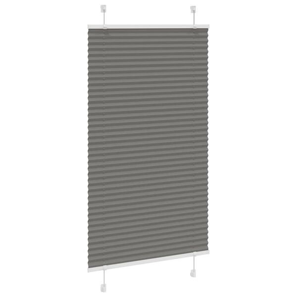 vidaXL Store pliss&eacute; anthracite 70x150 cm largeur du tissu 69,4 cm